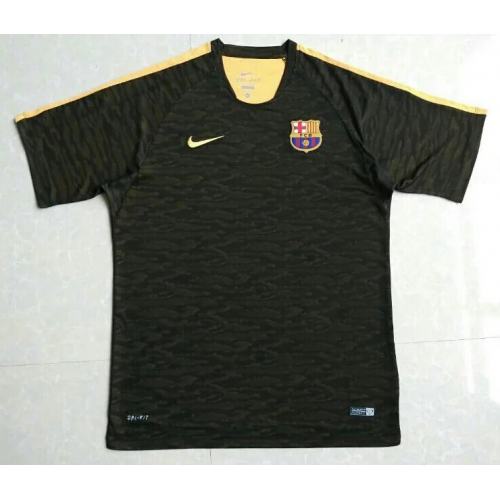 2016-17 Barcelona Yellow Camouflage Training Shirt